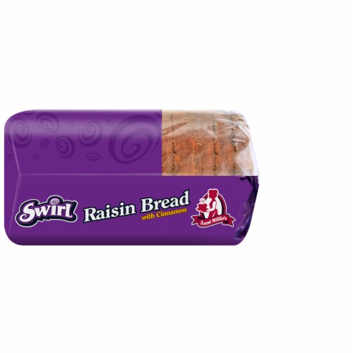 Aunt Millie's Cinnamon Swirl Raisin Bread Perspective: top