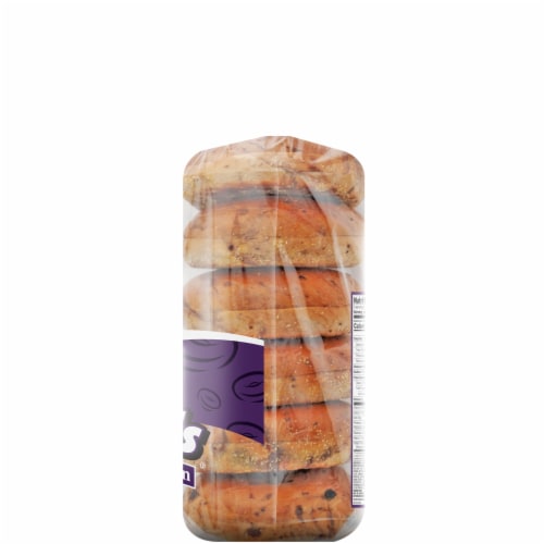 Aunt Millie's Soft Cinnamon Raisin Bagels Perspective: top