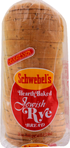 Schwebel's® Hearth Baked Jewish Rye Bread Perspective: top