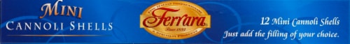 Ferrara Mini Cannoli Shells Perspective: top