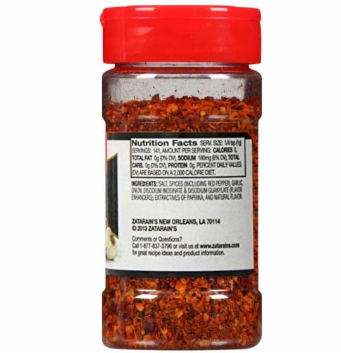 Zatarains 5 Oz Blackened Spicey Blend Seasoning Big & Zesty Perspective: top