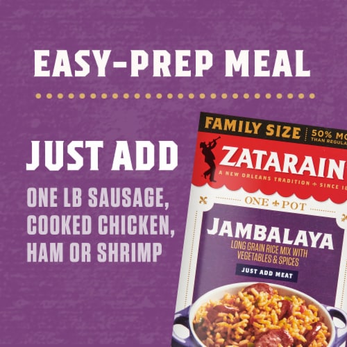 Zatarain's Family Size Jambalaya Rice Dinner Mix Perspective: top
