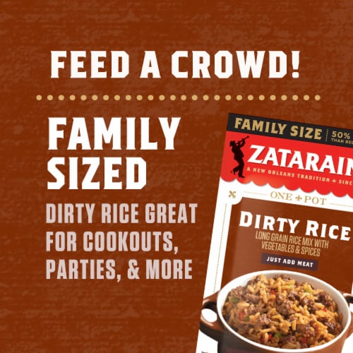 Zatarain's Family Size Dirty Rice Mix Perspective: top