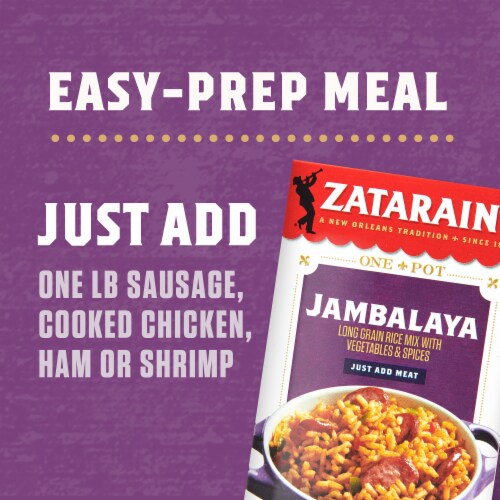 Zatarain's® Jambalaya Rice Mix Perspective: top