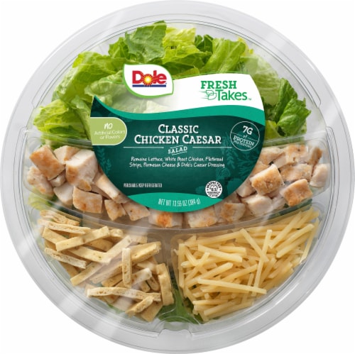 Dole® Classic Chicken Caesar Salad Bowl Perspective: top