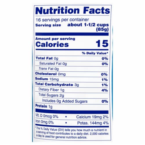 Dole Value Size Garden Salad Perspective: top