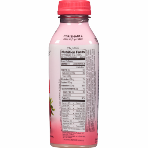 Bolthouse® Farms Strawberry Protein Plus Shake Perspective: top