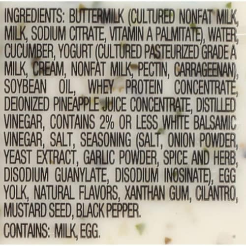 Bolthouse Farms® Cucumber Ranch Yogurt Dressing Perspective: top