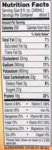 Bolthouse Farms® Mango Protein Plus Shake Perspective: top