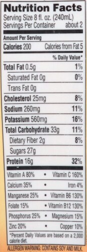Bolthouse Farms® Mango Protein Plus Shake Perspective: top