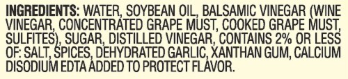 Cardini's Balsamic Vinaigrette Dressing Perspective: top