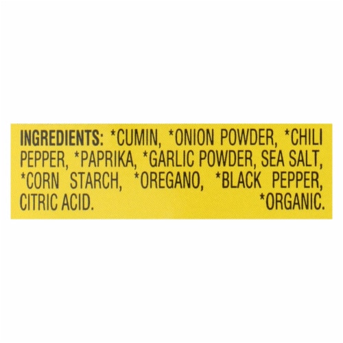 La Preferida® Organic Taco Seasoning Perspective: top