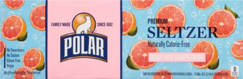 Polar Seltzer Ruby Red Grapefruit Sparkling Water Perspective: top