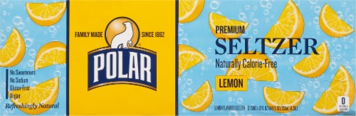 Polar® Seltzer Lemon Sparkling Water Perspective: top