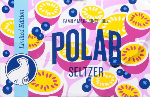 Polar Passionfruit Blueberry Seltzer Perspective: top