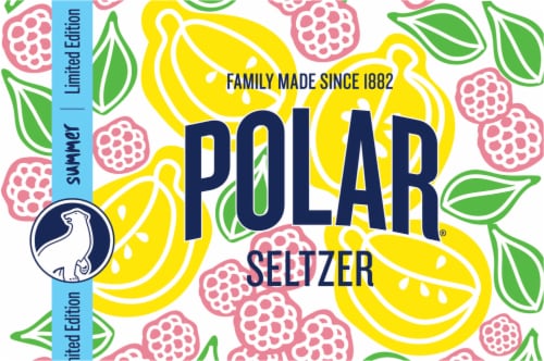 Polar® Raspberry Lemoncello Seltzer Perspective: top
