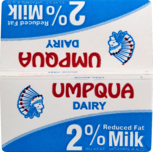 Umpqua Dairy 2% Milk Perspective: top