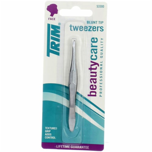 Trim Beauty Care Blunt Tip Tweezers Perspective: top