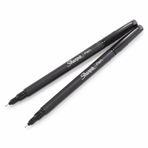 Sharpie Pen. Felt Pens Fine Point Black Ink 4 Pack (1742661) 730419, 1 - QFC