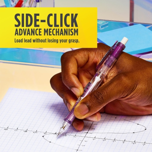 Paper Mate Clear Point Mechanical Pencil Starter - Lime Green/Royal Blue Perspective: top