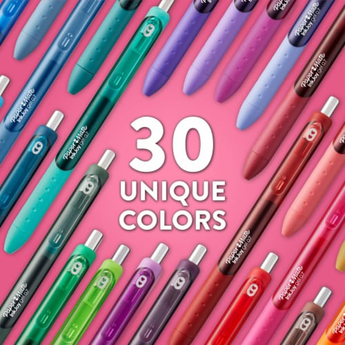 Paper Mate® InkJoy® Gel Pens, Medium Point, Assorted, 6 Pack Perspective: top
