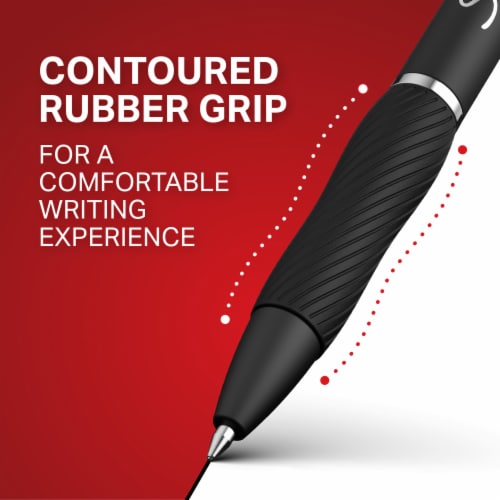 Sharpie® S-Gel, Gel Pens, Medium Point (0.7mm), Black Ink Gel Pen, 2 Count Perspective: top