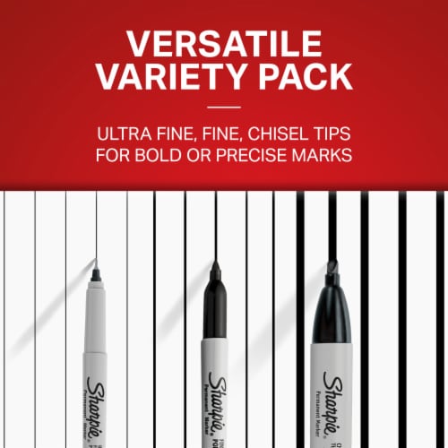 Sharpie® Permanent Markers Variety Pack, 6 Count Perspective: top