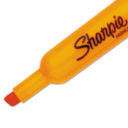 Sharpie® Orange Chisel Tip Highlighter Pens Perspective: top