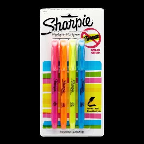 Sharpie Broad Chisel Tip Permanent Marker 4 Pack - Multi-Color, 4 pk -  Kroger