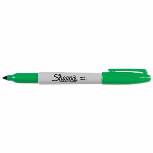 Sharpie® Fine Bullet Tip Permanent Marker - Green, 12 ct - City Market