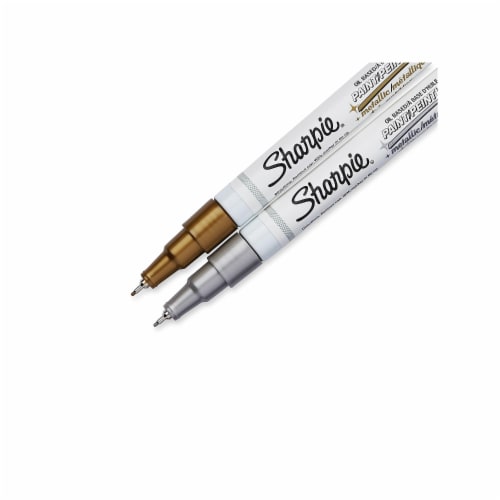 Sharpie® Gold and Silver Paint Pens Perspective: top