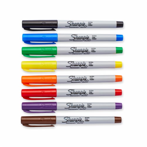 Sharpie® Assorted Ultra Fine Permanent Markers Perspective: top