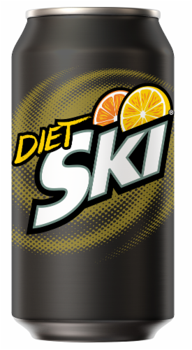 Diet Ski® Cola Soda Cans Perspective: top