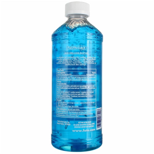 Fruit of the Earth Aloe Vera Gel - Cool Blue - 20 Ounce Perspective: top