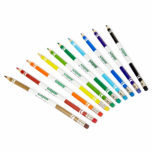 Crayola® Erasable Pre-Sharpened Colored Pencils Perspective: top