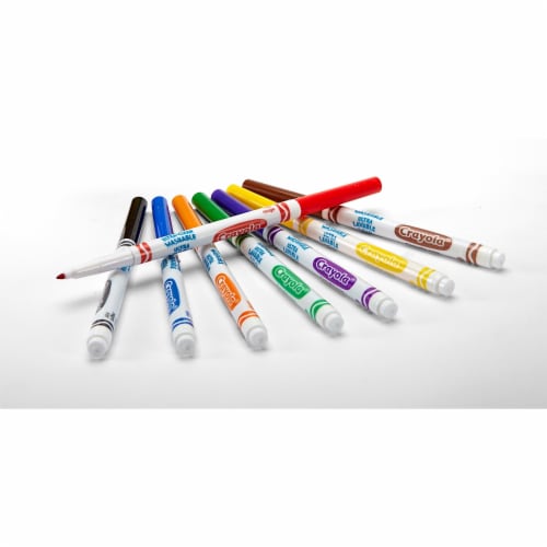 Crayola® Ultra Clean™ Washable Thin Line Markers Perspective: top