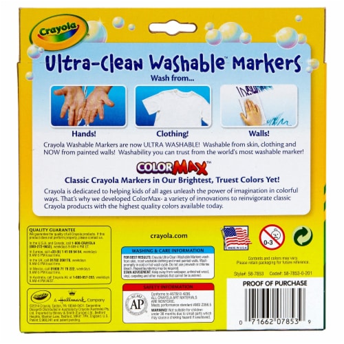 Crayola® ColorMAX™ Bold Ultra-Clean Washable™ Markers Perspective: top