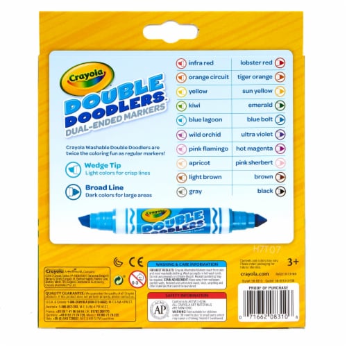 Crayola® Dual-Ended Washable Double Doodlers Markers Perspective: top