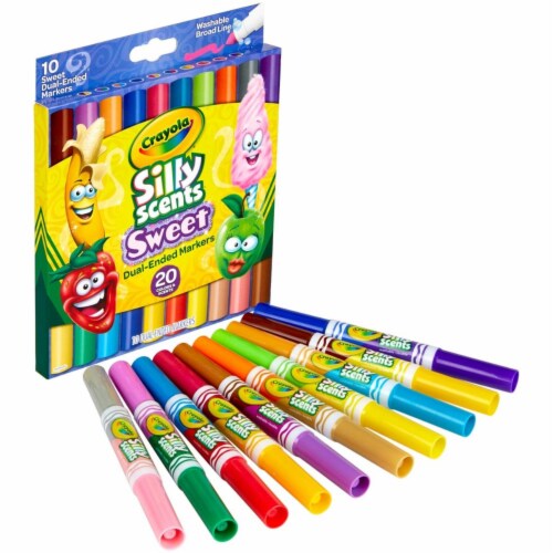 Crayola CYO588339 Silly Scents Sweet Dual-Ended Markers Perspective: top