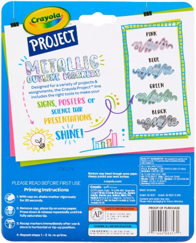 Crayola Project Metallic Outline Markers Perspective: top