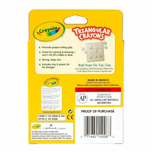 Crayola® Triangular Crayons, 8 pc - City Market