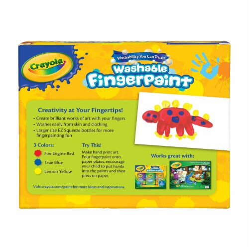 Crayola® Washable Fingerpaint Squeeze Bottles Perspective: top