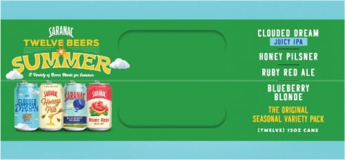 Saranac® Twelve Beers Of Summer Seasonal Variety Pack Perspective: top