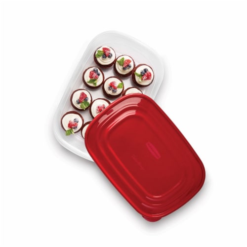 Rubbermaid® TakeAlongs Rectangle BPA-Free Plastic Food Storage Container - 2 Pack Perspective: top