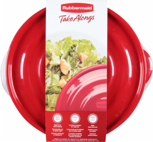  Rubbermaid Take Alongs Large Round Storage Container (Pack of  2) 15.7 Cups / 3.7 L - Red Top