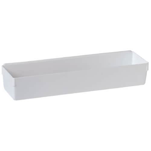 Rubbermaid 3 In. x 12 In. x 2 In. White Drawer Organizer Tray FG2912RDWHT Perspective: top