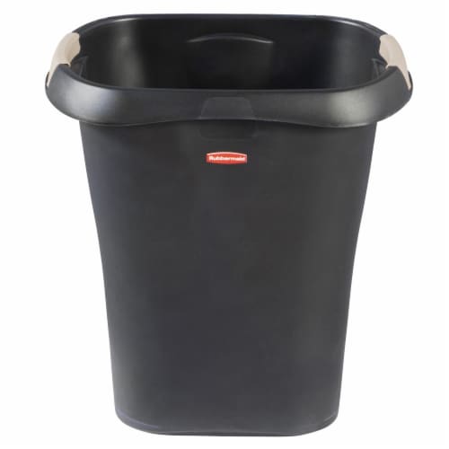 Rubbermaid 8 Gallon Plastic Home/Office Wastebasket Trash Can with Liner Lock Perspective: top