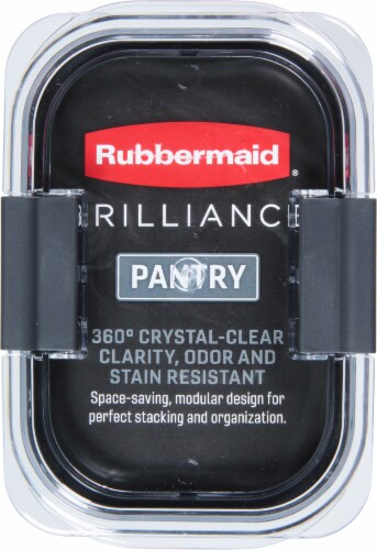 Rubbermaid Brilliance Pantry Organization Brown Sugar Container - Clear Perspective: top