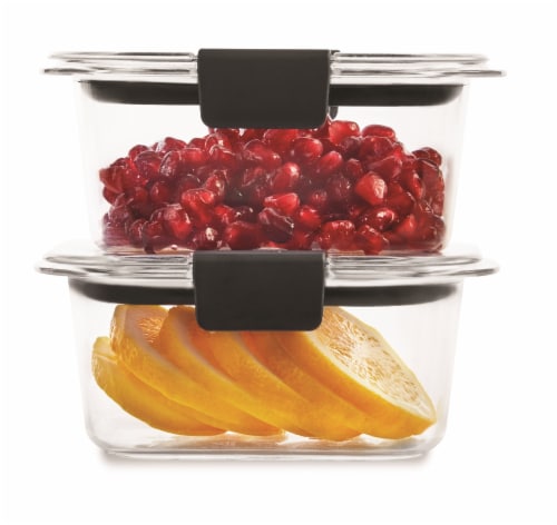 Rubbermaid® Brilliance Small Food Containers - Clear Perspective: top