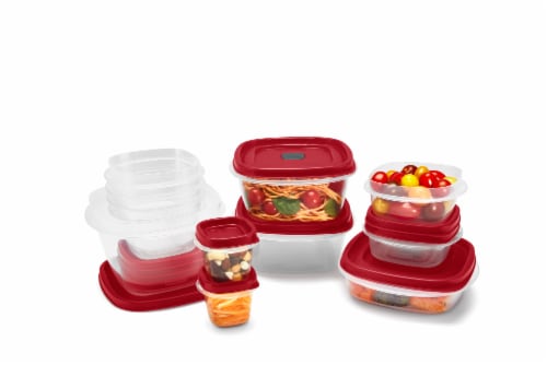 Rubbermaid Easy Find Lids Food Storage Containers Set Perspective: top
